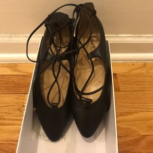 Neiman Marcus Gerry Black Nappa Flat